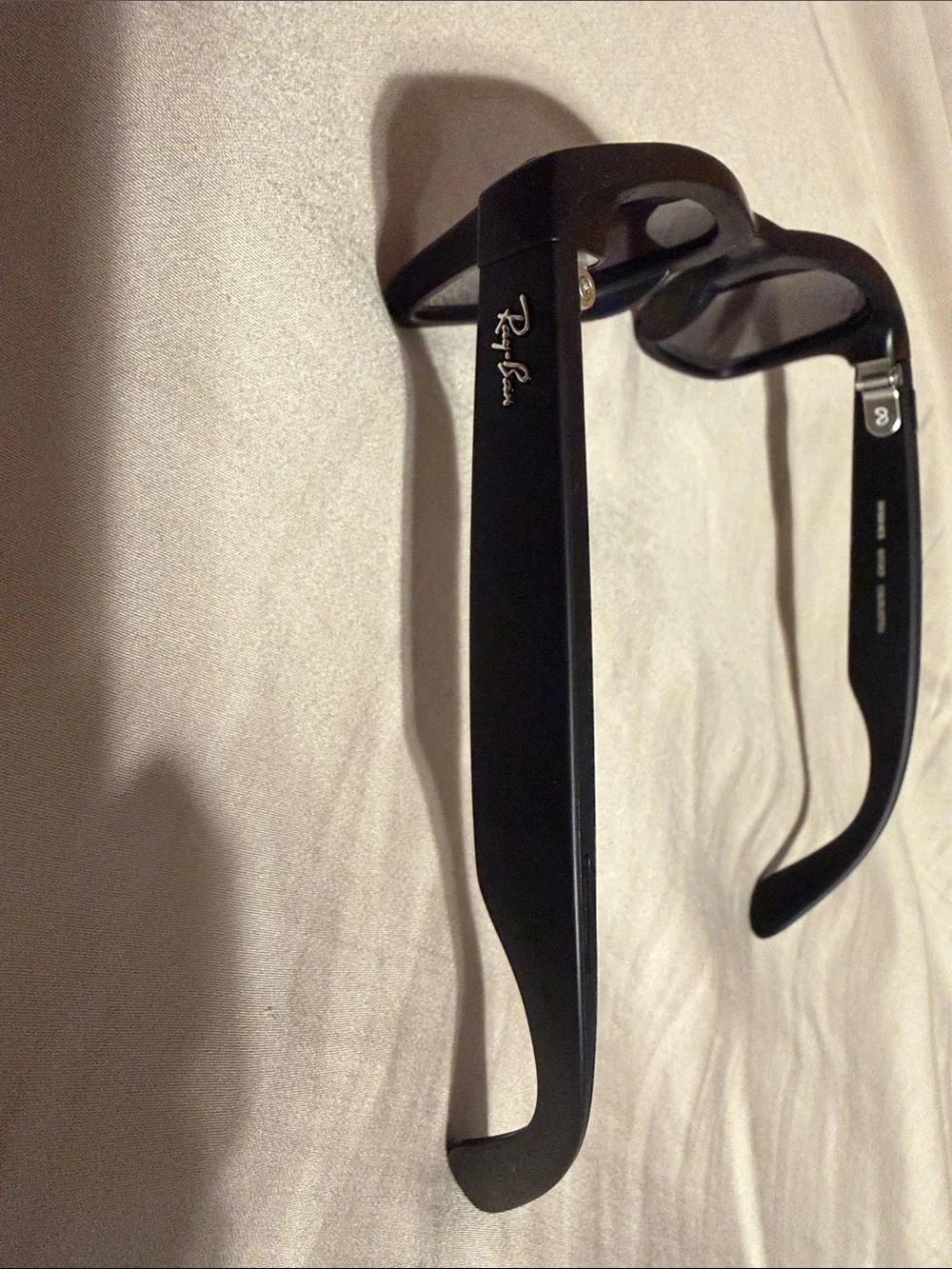 Ray-Ban Black Wayfarer Sunglasses with Brown Case